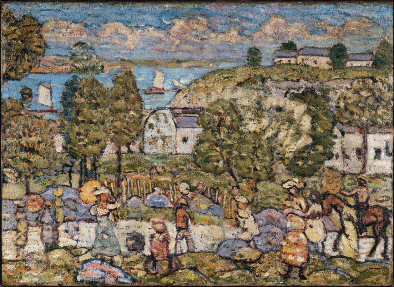 Landschaft in der Nähe von Nahant von Maurice Prendergast