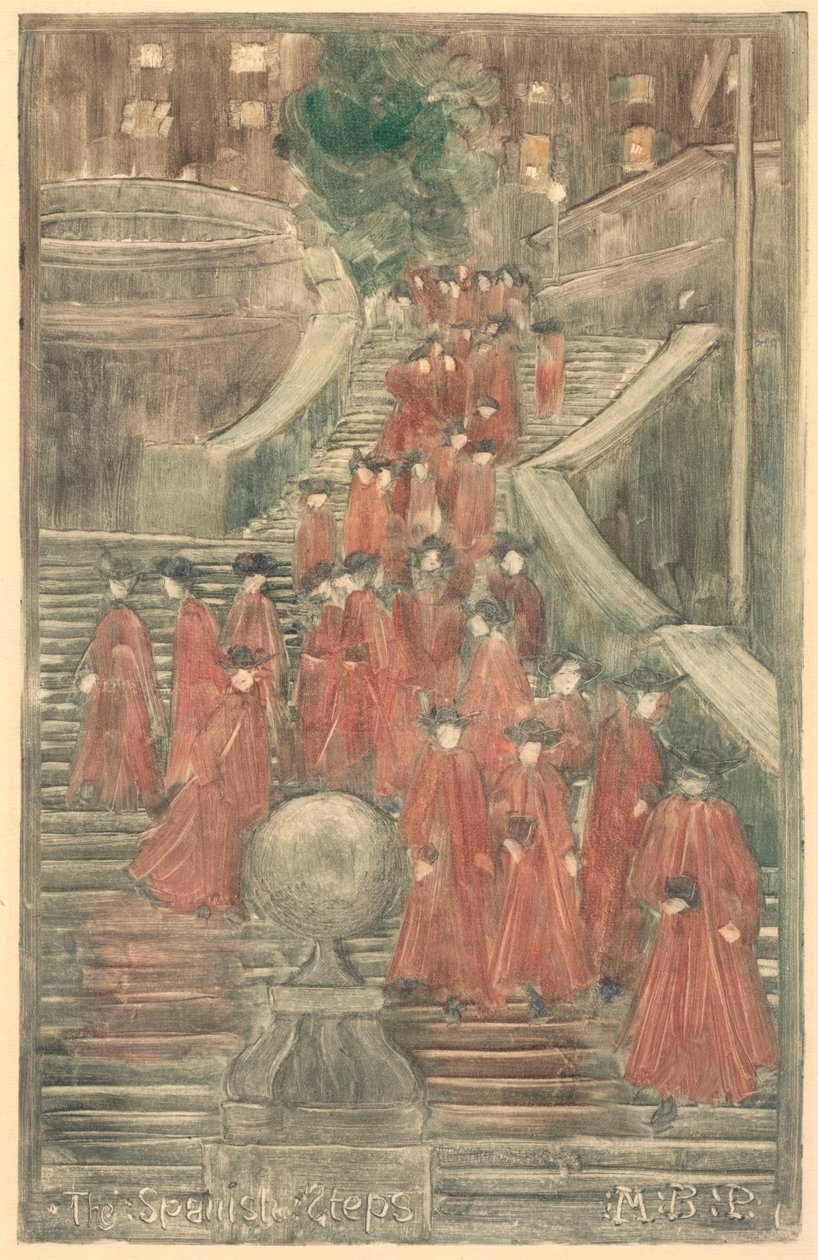 Die Spanische Treppe von Maurice Prendergast