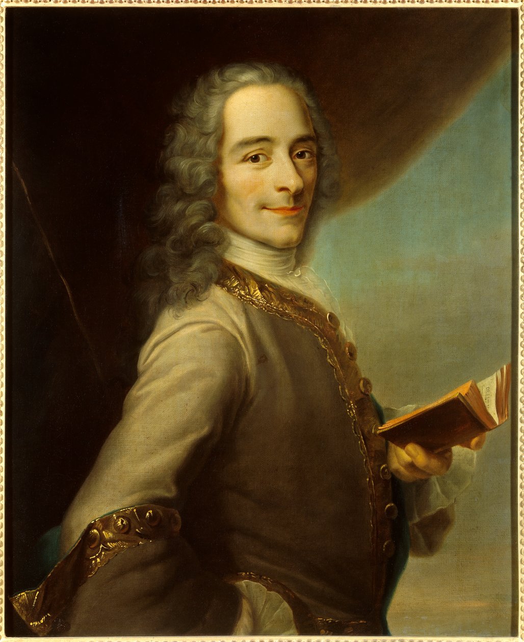 Porträt von Francois Marie Arouet dit Voltaire von Maurice Quentin de La Tour
