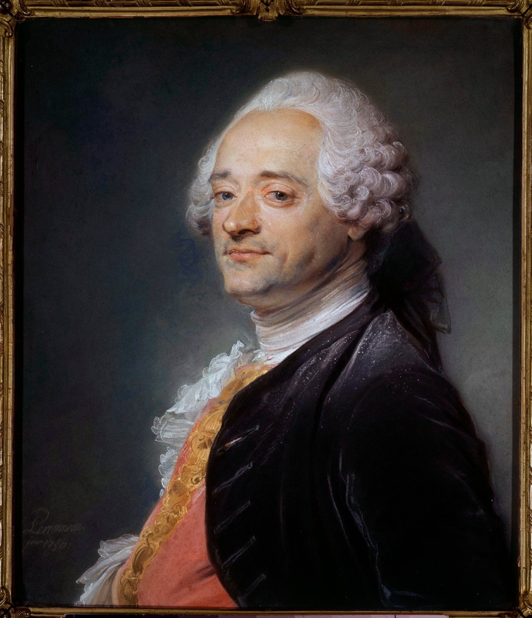 Porträt des Malers Maurice Quentin Delatour, Pastellgemälde von Jean-Baptiste Perronneau von Maurice Quentin de La Tour