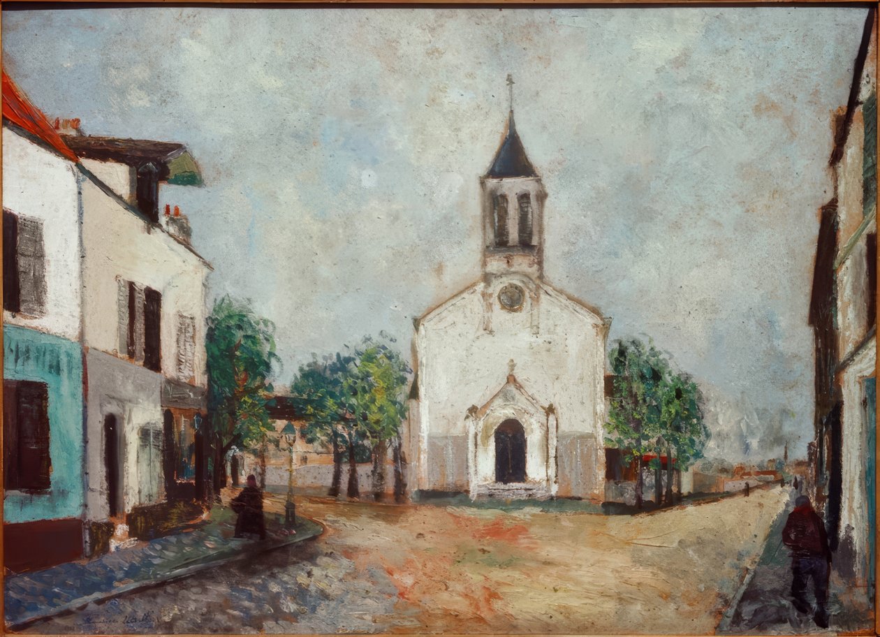 Kirche in Villanteuse von Maurice Utrillo