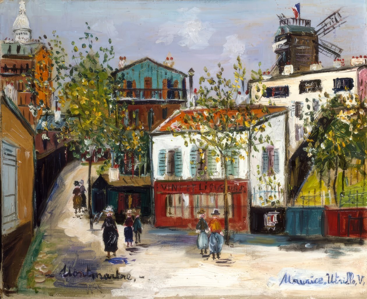 Das Dickicht in Montmartre von Maurice Utrillo