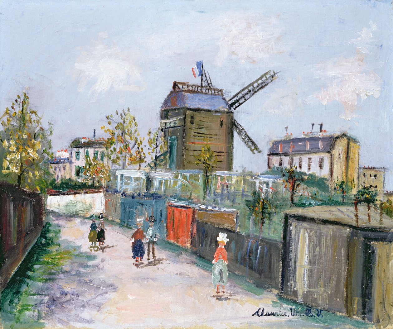 Le Moulin de la Galette von Maurice Utrillo