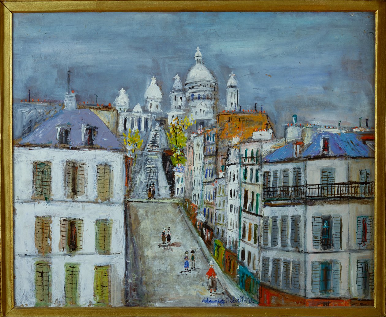 Rue Chappe, Montmartre, ca. 1937 von Maurice Utrillo