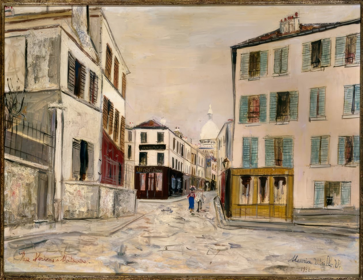 Rue Norvins in Montmartre von Maurice Utrillo