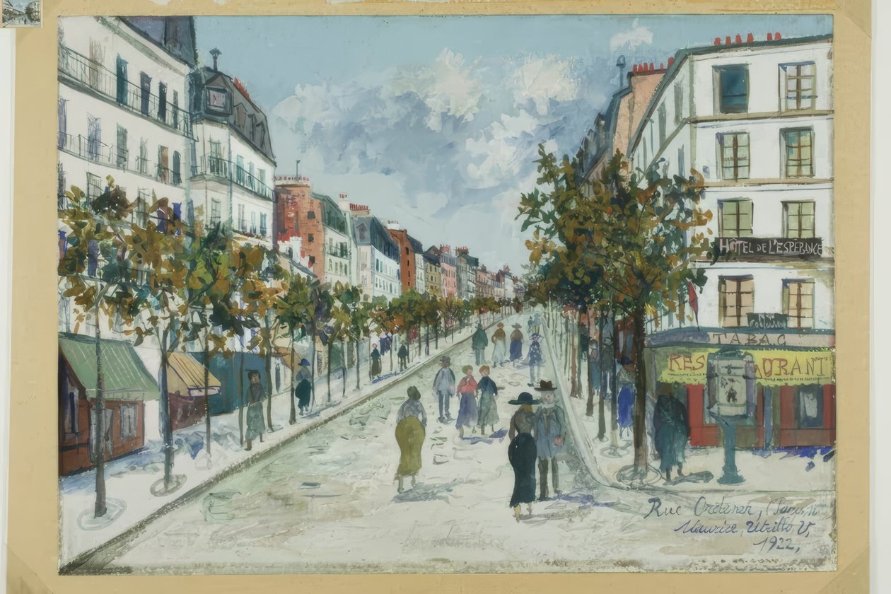 Rue Ordener, Paris von Maurice Utrillo