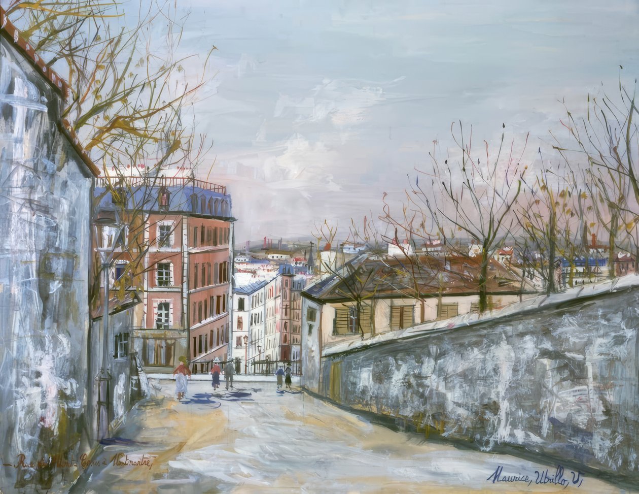 Rue du Mont-Cenis von Maurice Utrillo
