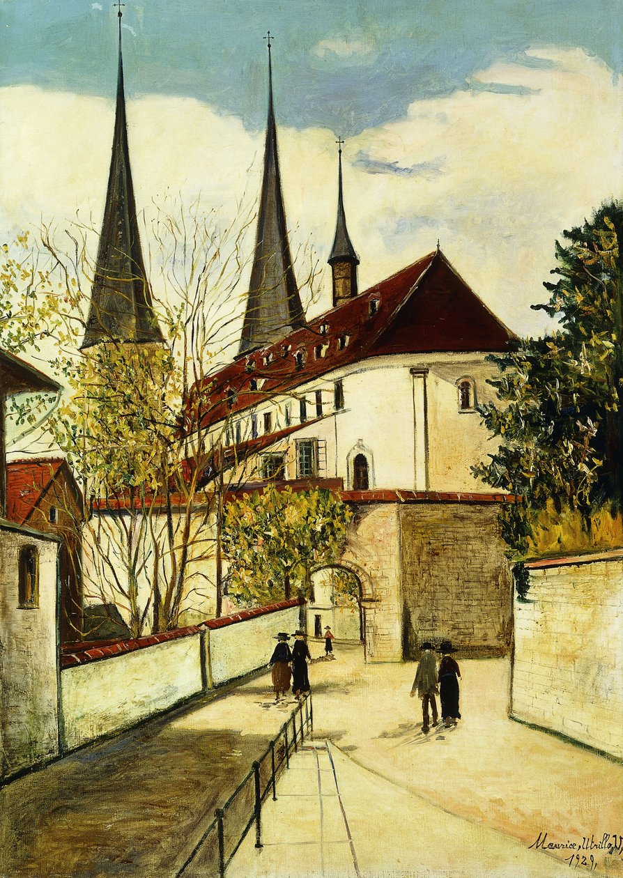 Die Kathedrale in Luzern von Maurice Utrillo: Kunstdruck
