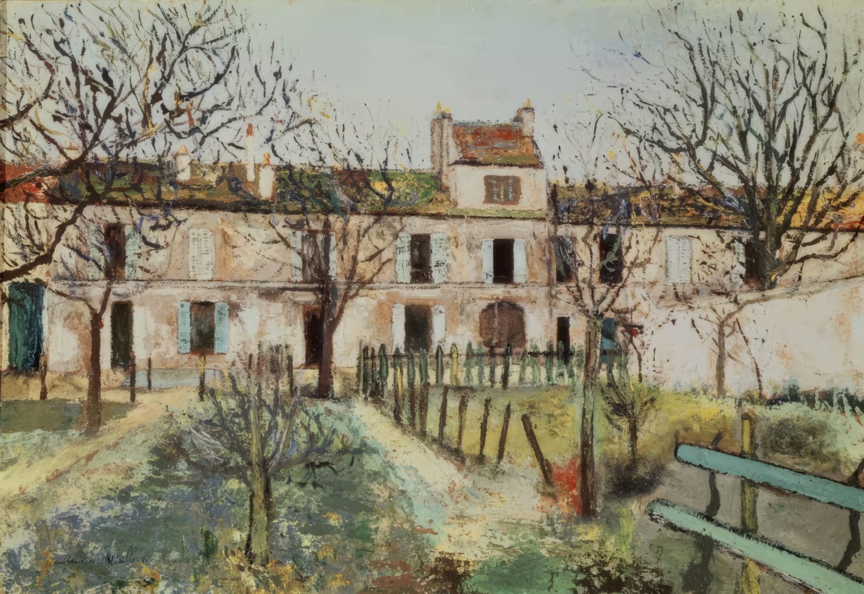 Der Garten in Montmagny von Maurice Utrillo