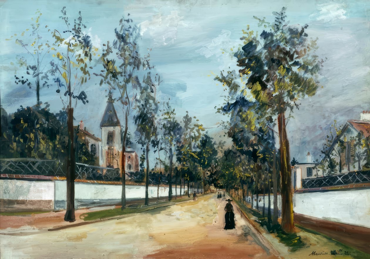 Vorstadtstraße von Maurice Utrillo