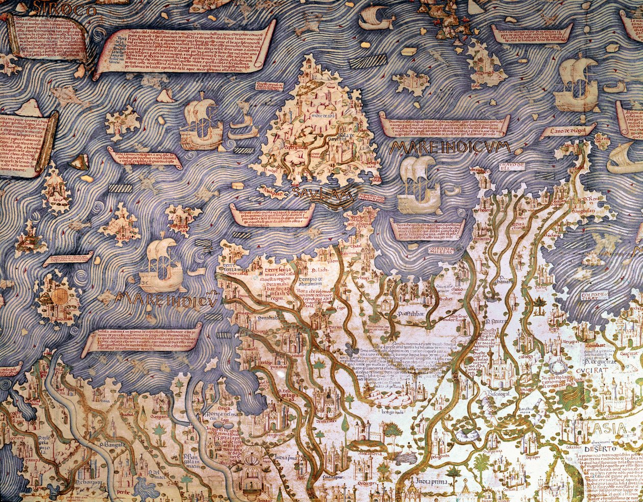 Ansicht des Archipels von Borneo (Detail) von Mauro Fra