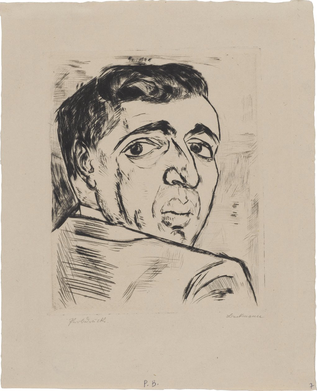 Bildnis Israel Ber Neumann (1887-1961) von Max Beckmann