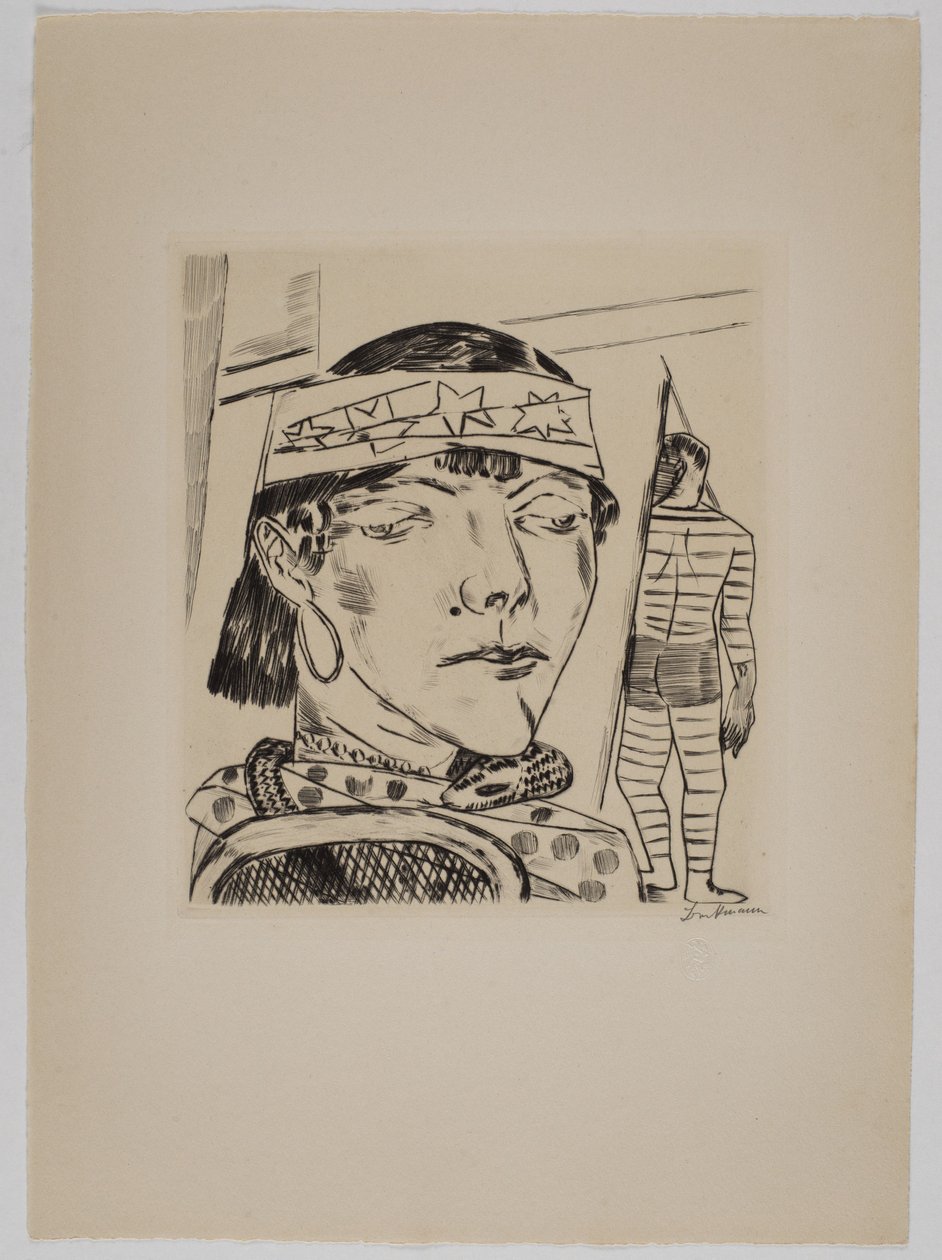 Schlangendame von Max Beckmann