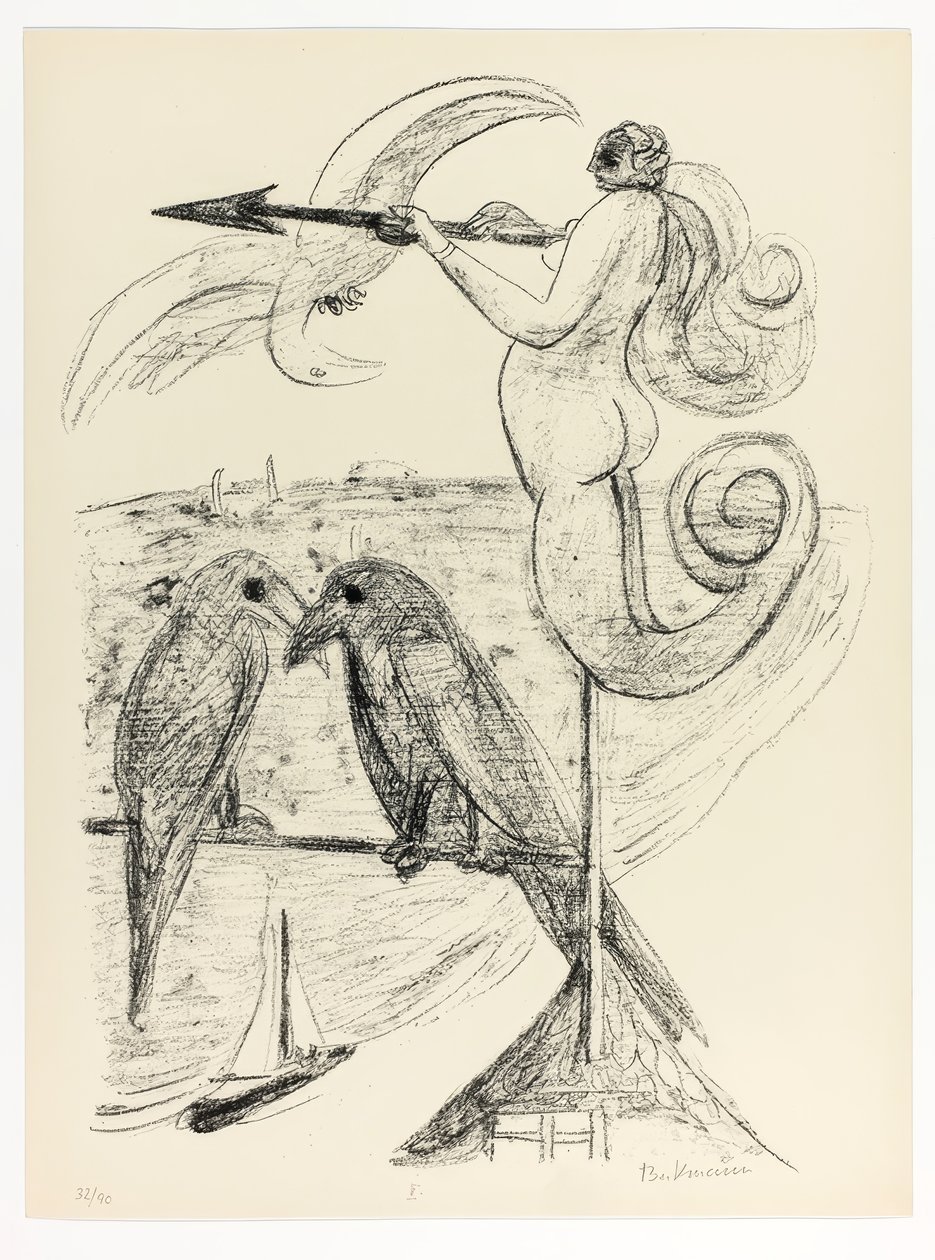 Wetterfahne, Platte zwei aus Tag und Traum von Max Beckmann