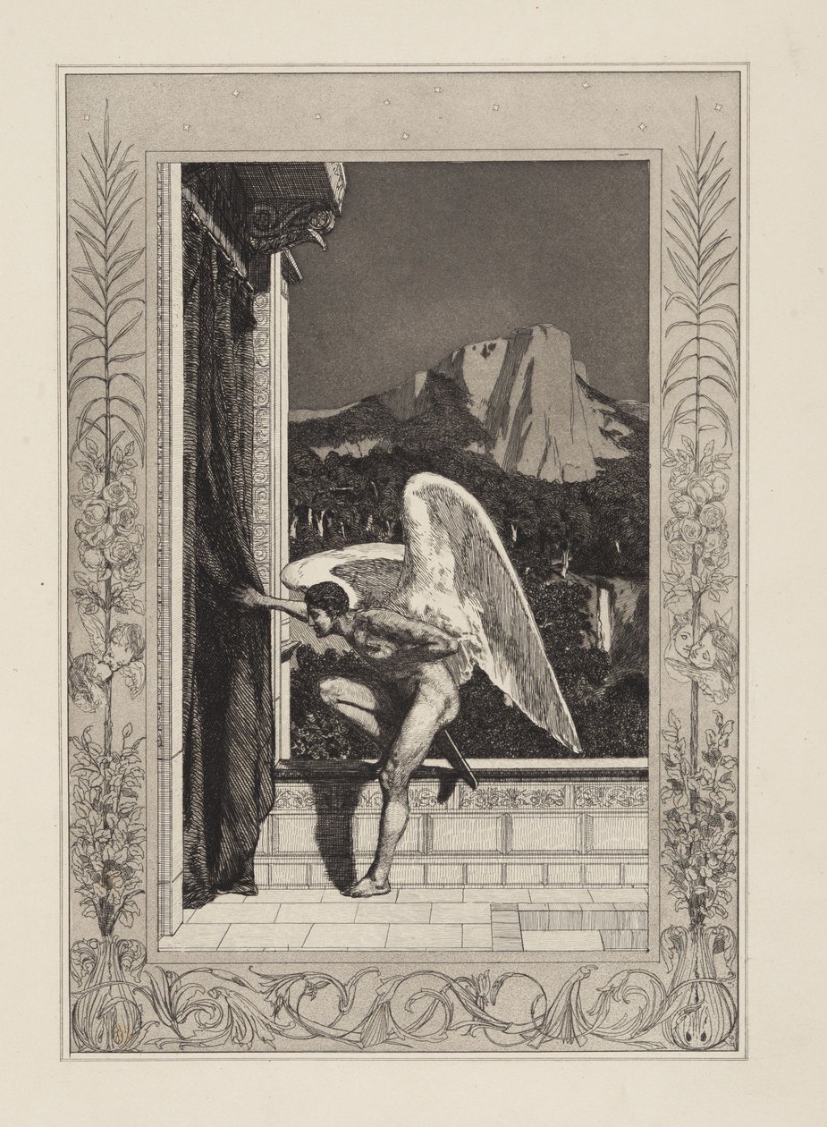 Amor kommend (Amor und Psyche, Opus V, Blatt 12) von Max Klinger