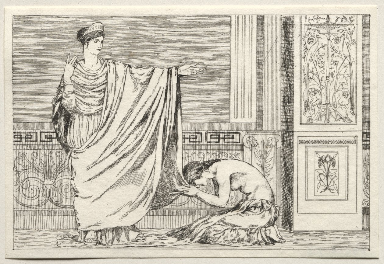 Cupid und Psyche: Psyche und Juno von Max Klinger