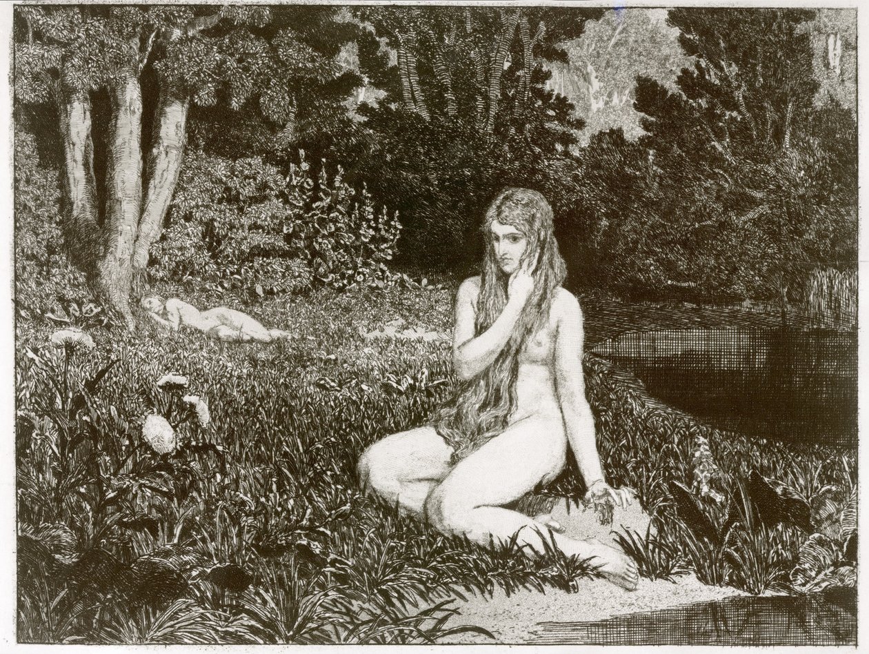 Eva und die Zukunft (Opus III), Blatt 1: Eva von Max Klinger