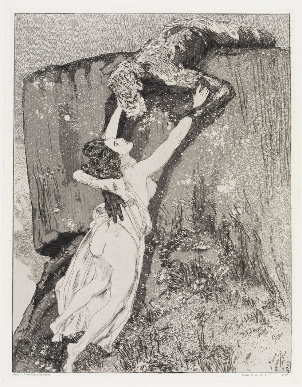 Flucht (Zelt, Opus XIV, 1. Teil, Nr. 21) von Max Klinger