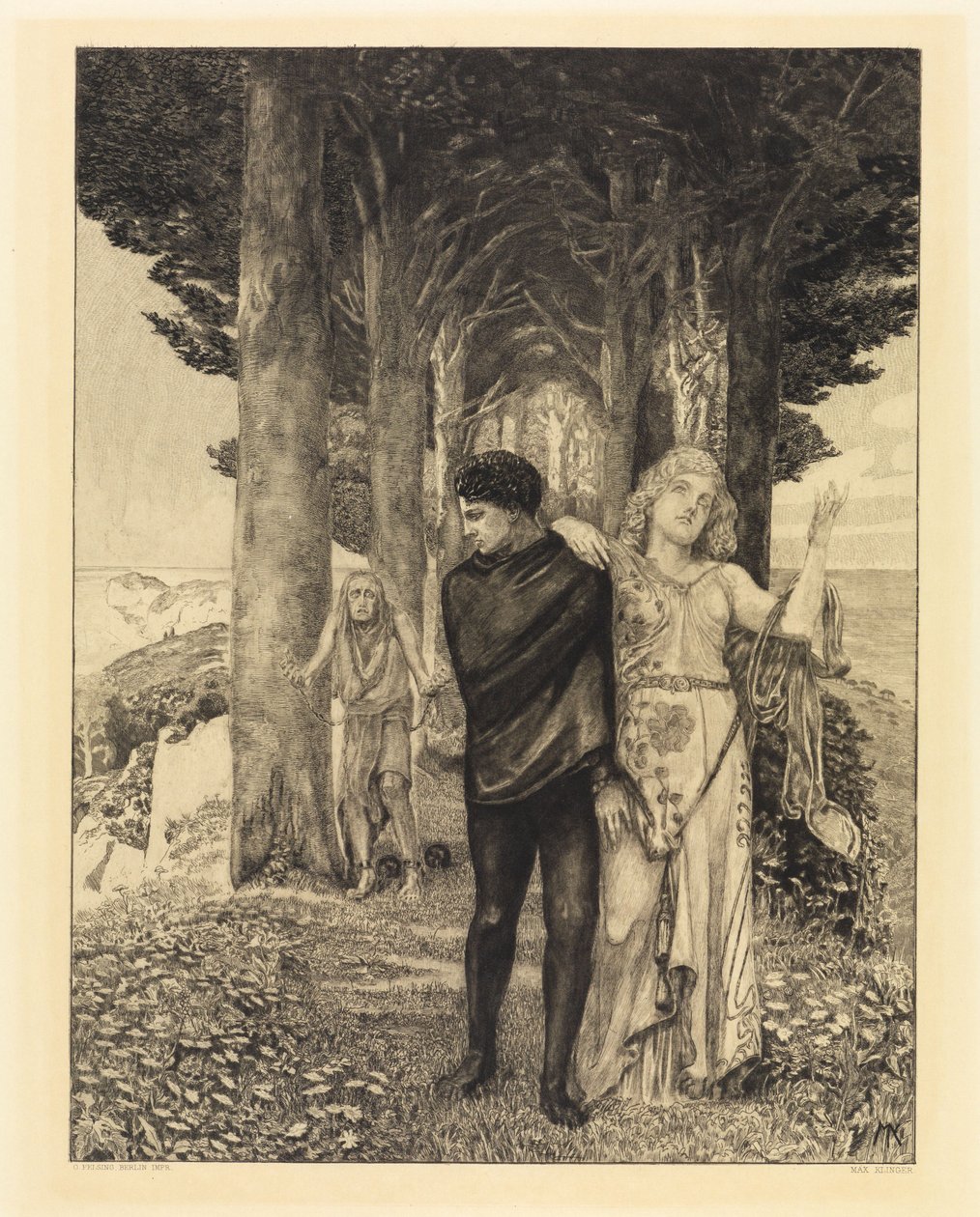 Genie (Künstler) (Vom Tode, Zweiter Teil, Opus XI, Blatt 3) von Max Klinger
