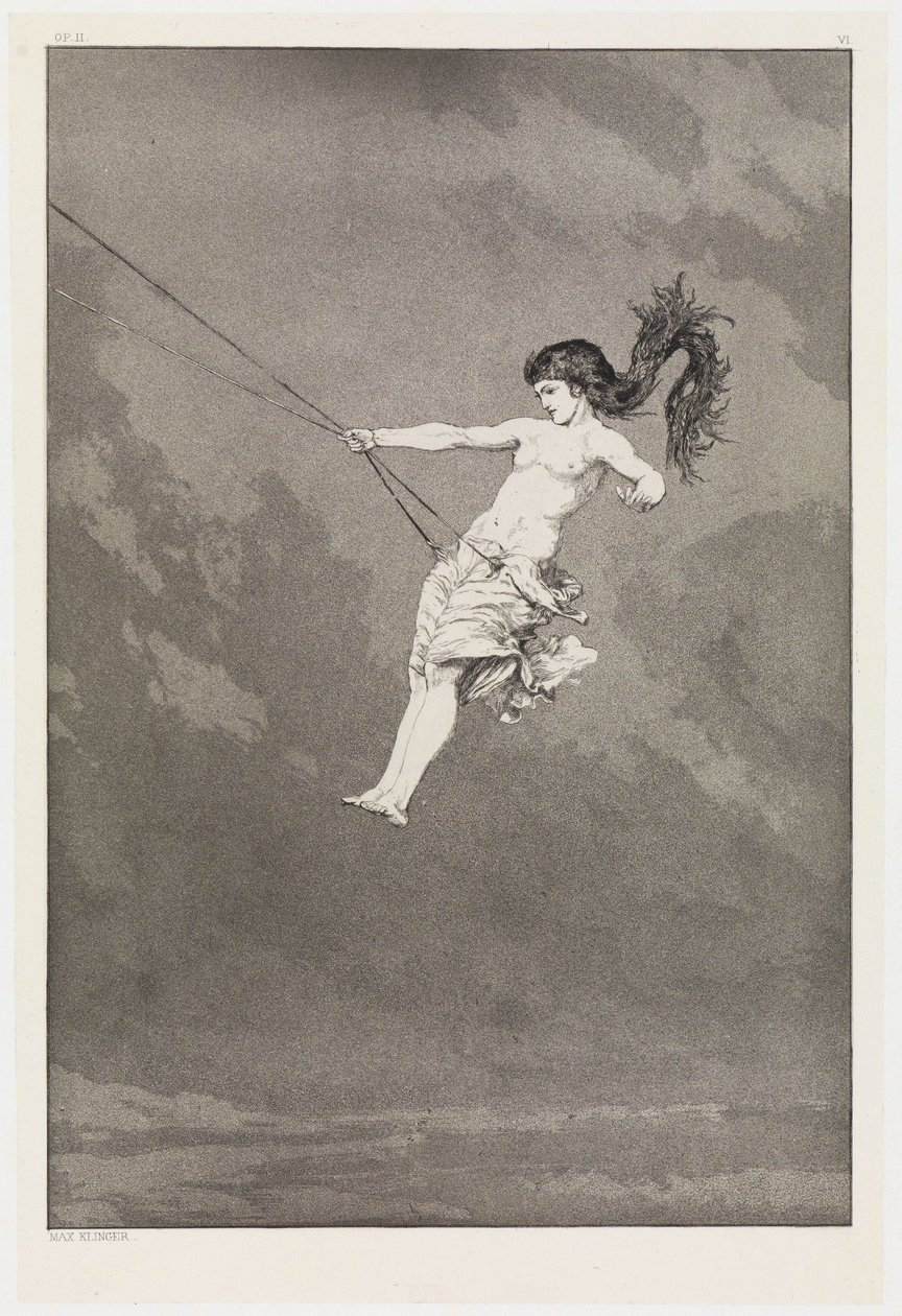 Intermezzo (Erstes Intermezzo) (Rettungen Ovidischer Opfer, Opus II, Blatt 6) von Max Klinger