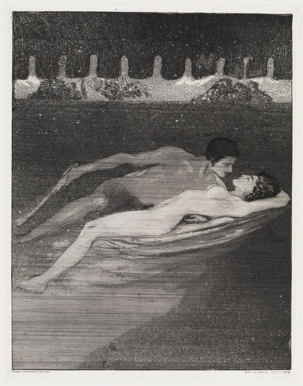 Nacht (Zelt, Opus XIV, 1. Teil, Nr. 12) von Max Klinger