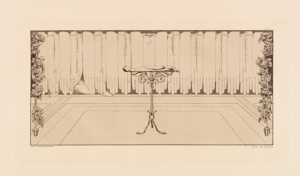 Opus VI, aus Paraphrase on the Finding of a Glove (1881) von Max Klinger