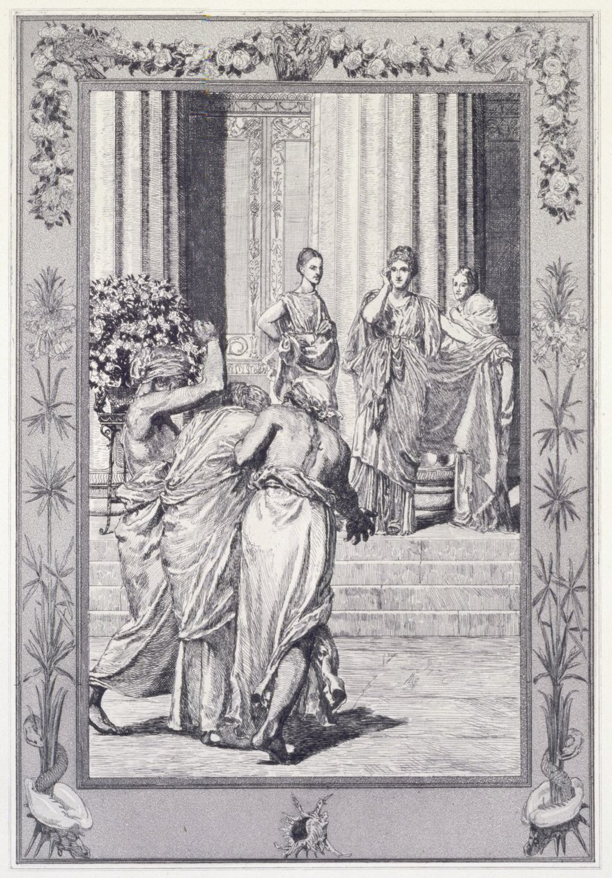 Psyche und Venus, Platte 33 aus der Serie „Cupid and Psyche: Opus V“ von Max Klinger