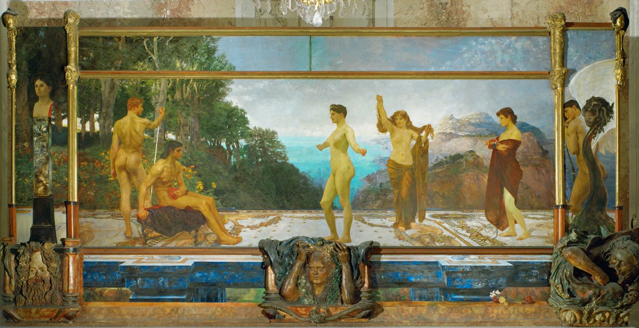 Das Urteil des Paris, Triptychon von Max Klinger