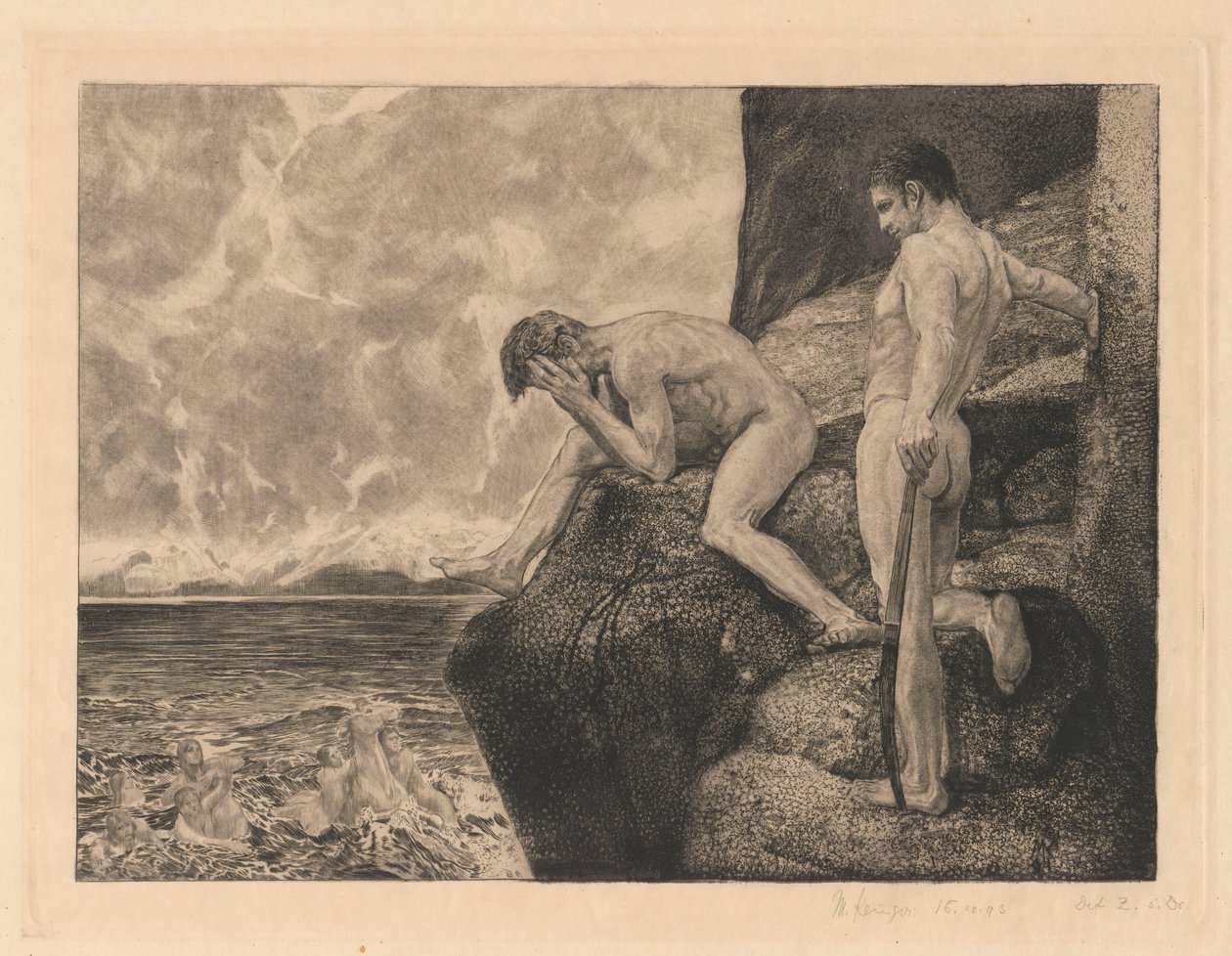 Der befreite Prometheus, pl.41, Brahms Fantasie, Op.XII von Max Klinger
