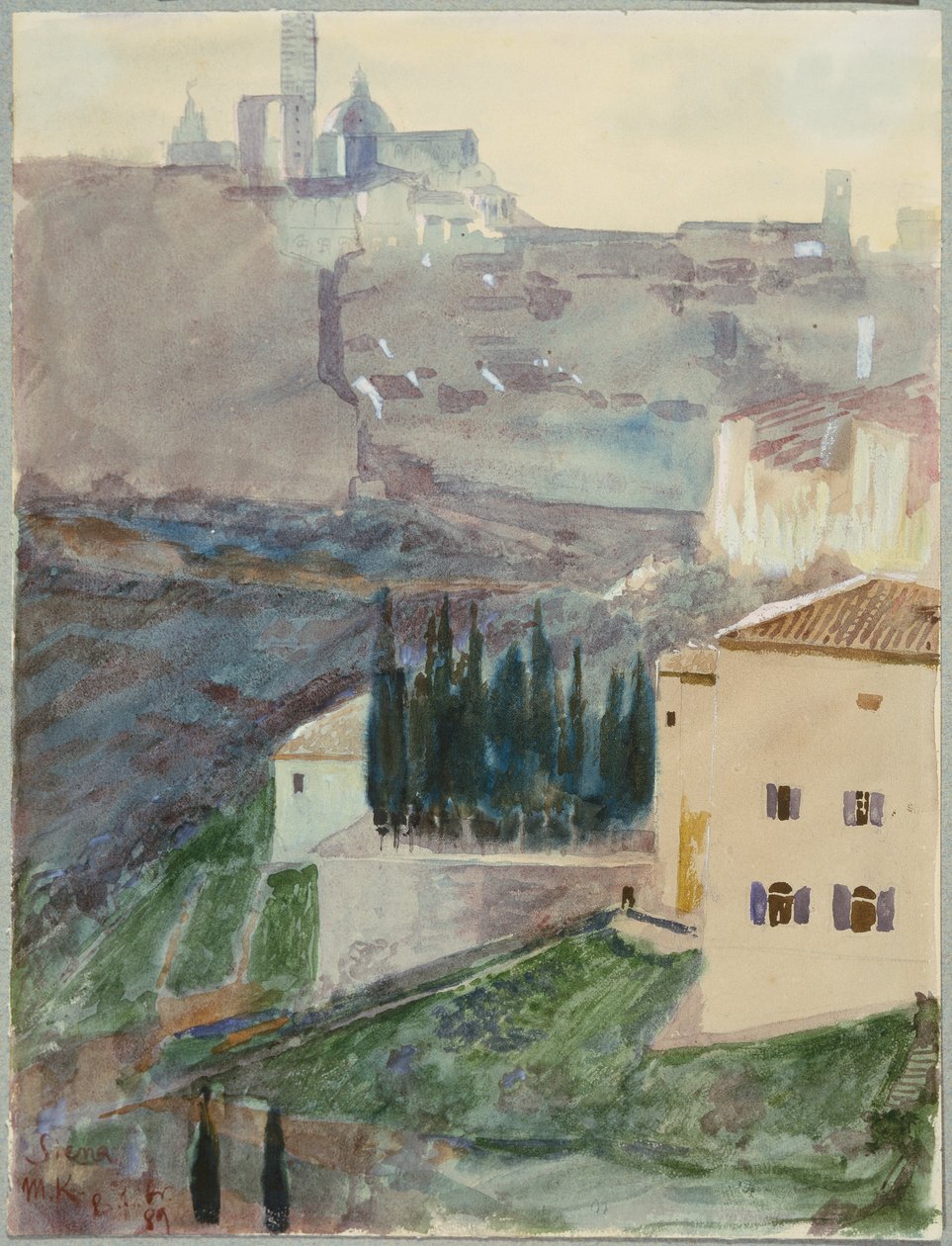 Ansicht von Siena von Max Klinger