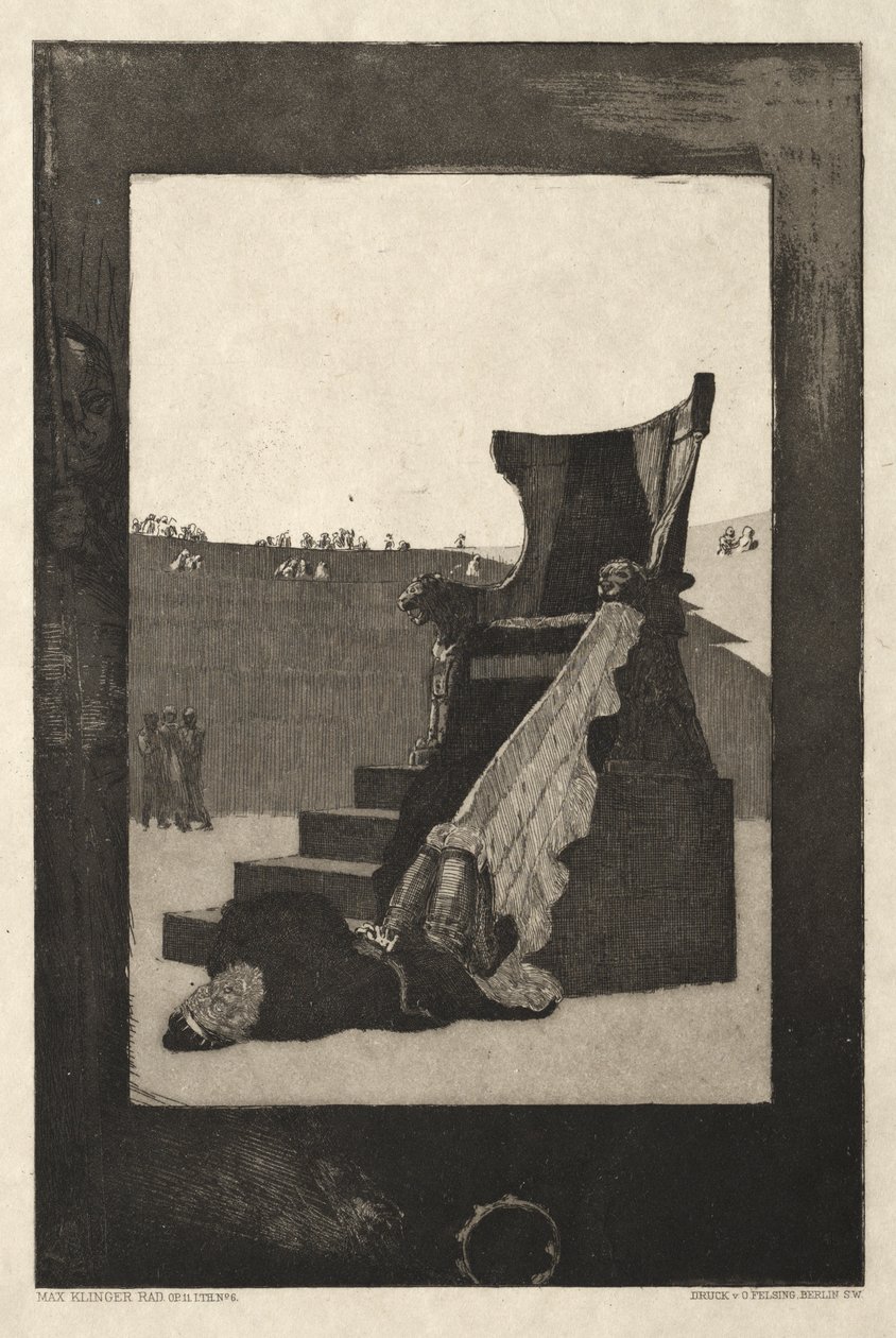 Vom Tode I, (Opus II, 1889) Nr. 6 von Max Klinger