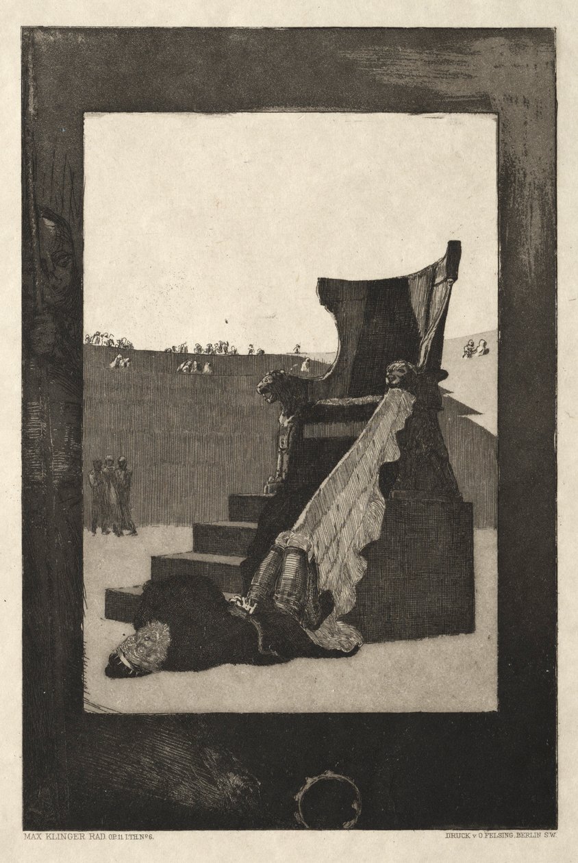 Vom Tode I, Opus II, 1889 Nr. 6 von Max Klinger