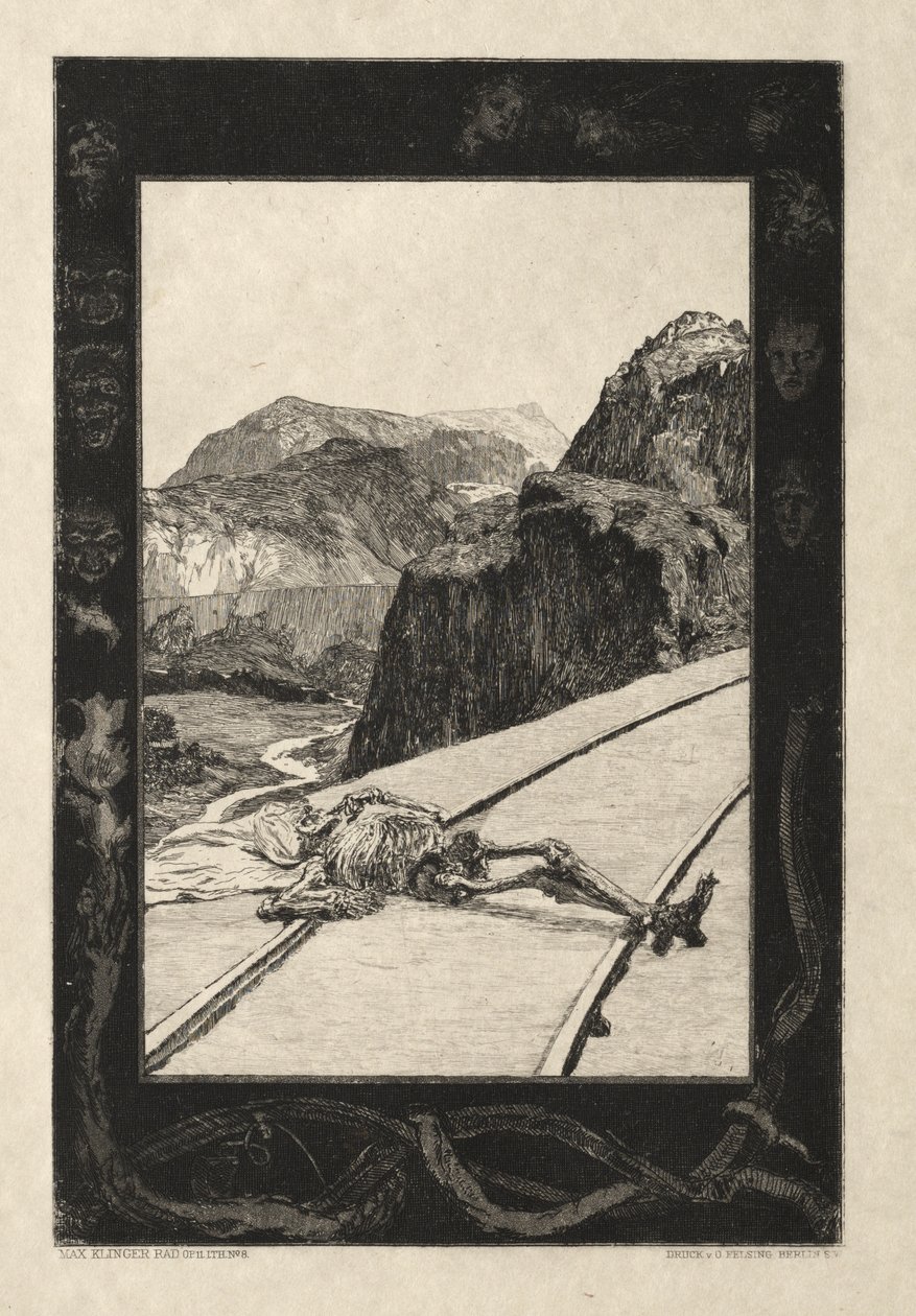 Vom Tode I, Opus II, 1889 Nr. 8 von Max Klinger