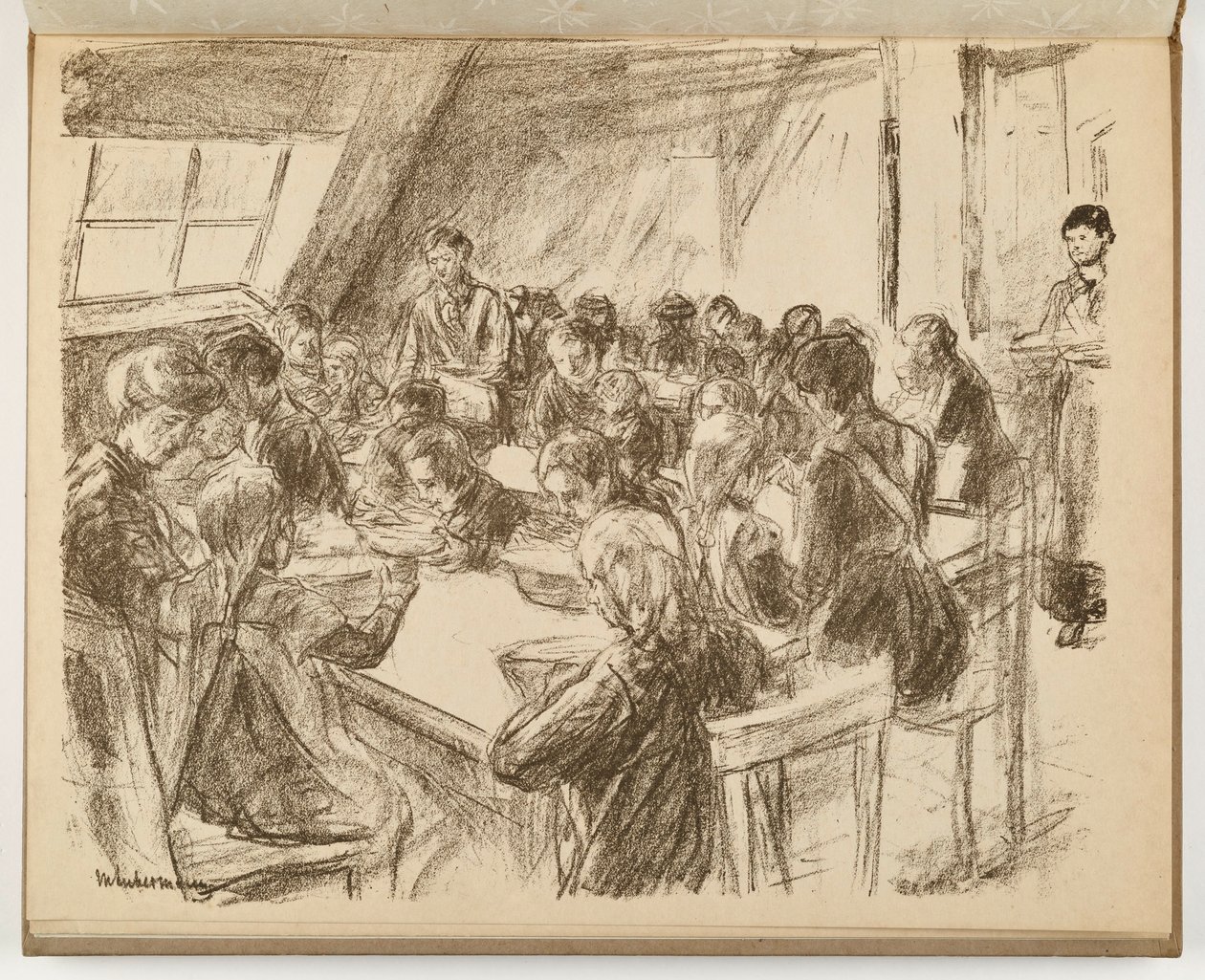 Kindervolksküche (Illustration aus: Kunst und Künstler XIII,6) von Max Liebermann