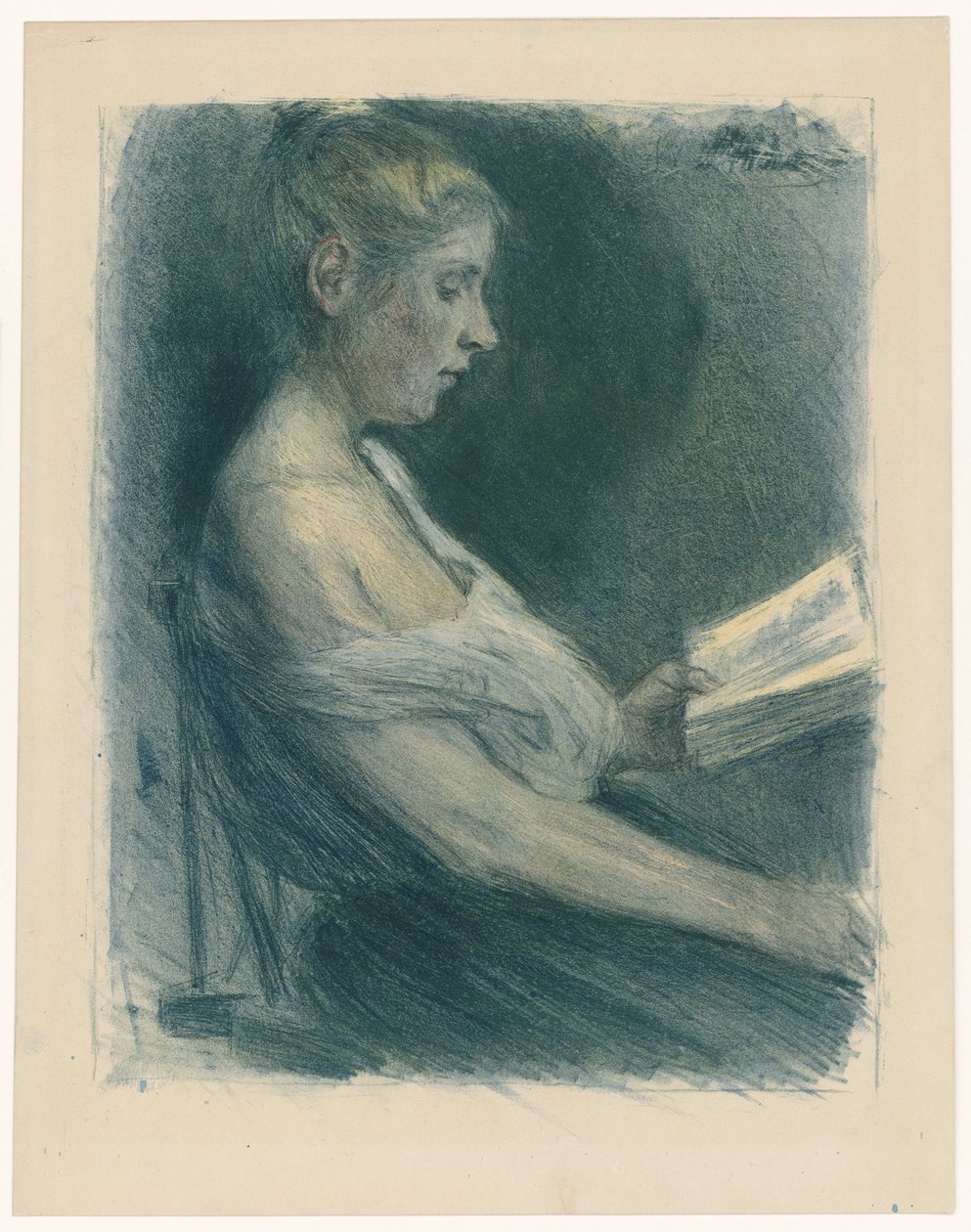 Lesendes Mädchen von Max Liebermann