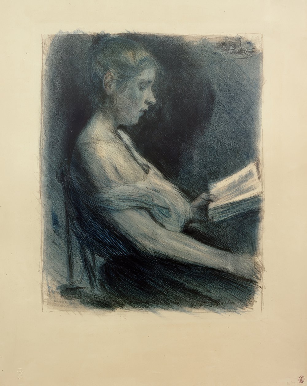 Lesendes Mädchen von Max Liebermann