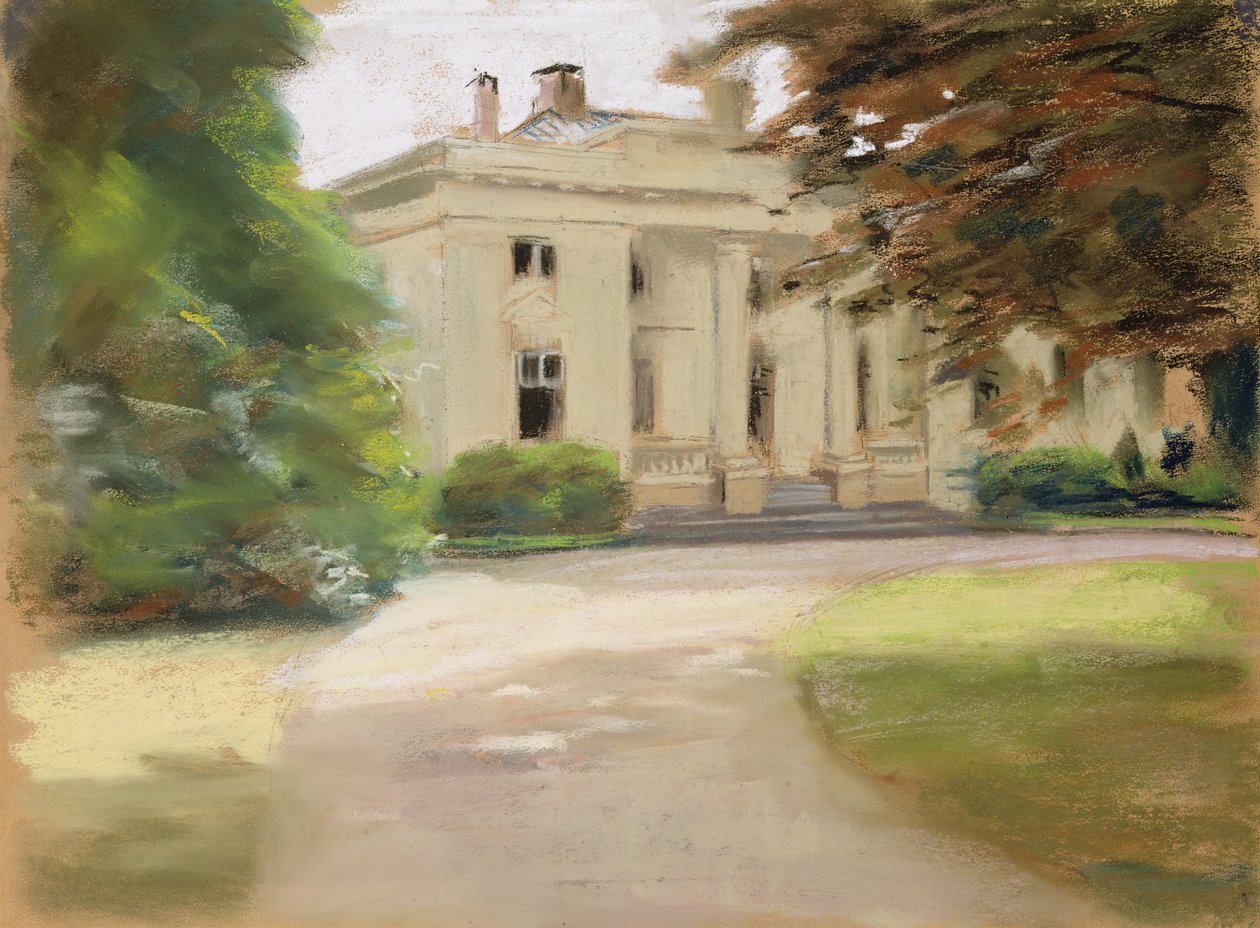 Das Godeffroy Landhaus im Hirschpark von Nienstedten an der Elbe, 1902 von Max Liebermann