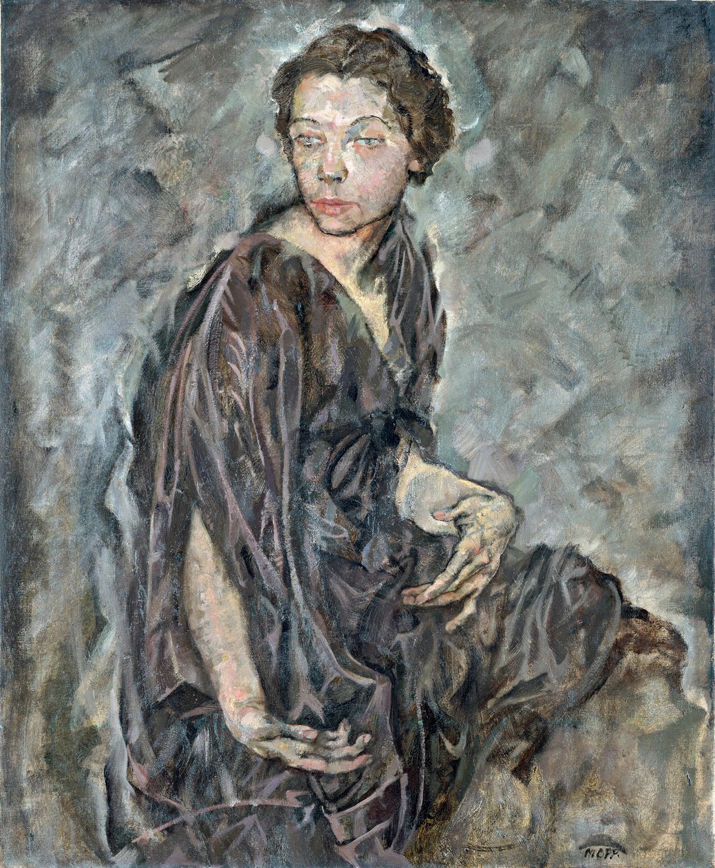 Porträt von Tilla Durieux (1880-1971), österreichische Schauspielerin und Komikerin von Max Oppenheimer