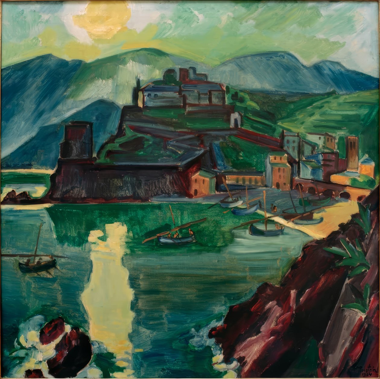 Abend in Monterosso von Max Pechstein: Kunstdruck kaufen