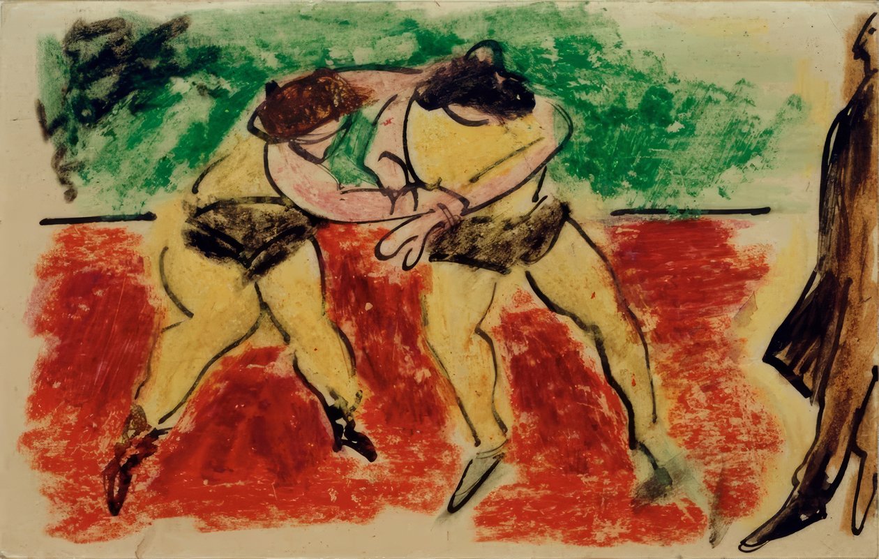 Damenringkampf von Max Pechstein