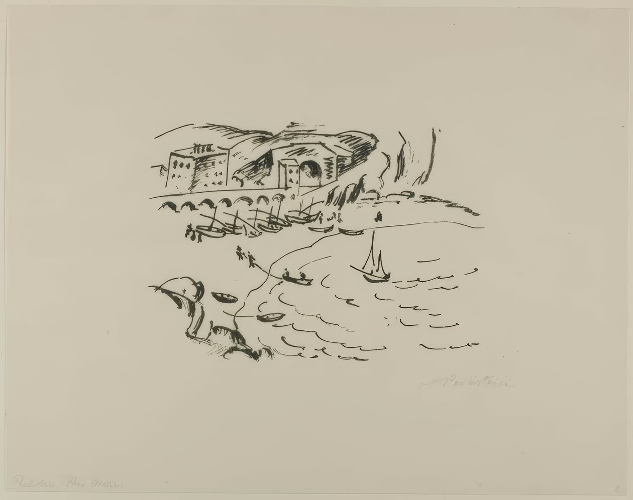 Monte Rosso Bucht, aus Reisebilder: Italien-Südsee von Max Pechstein