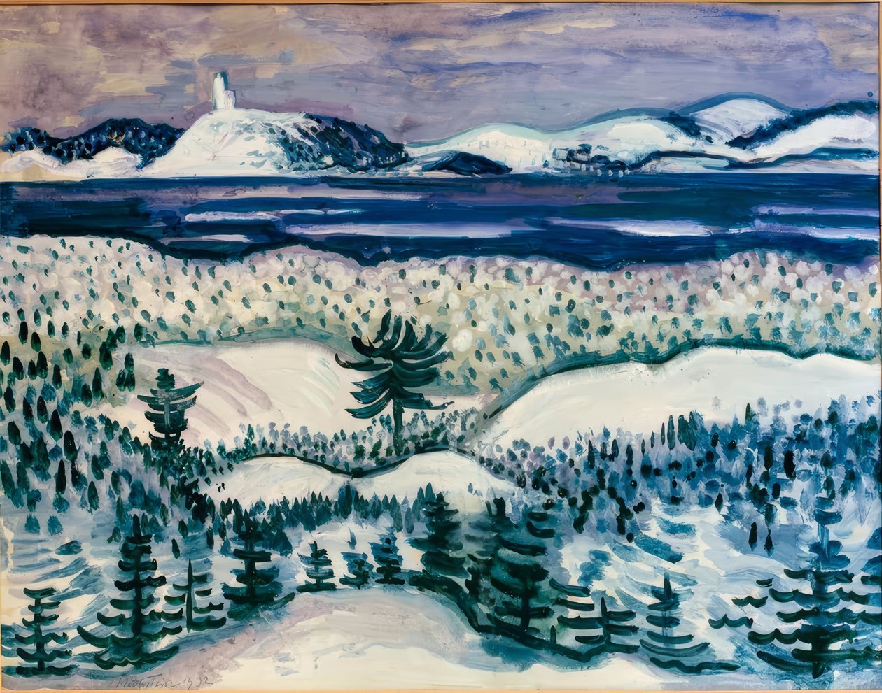 Schneelandschaft von Max Pechstein