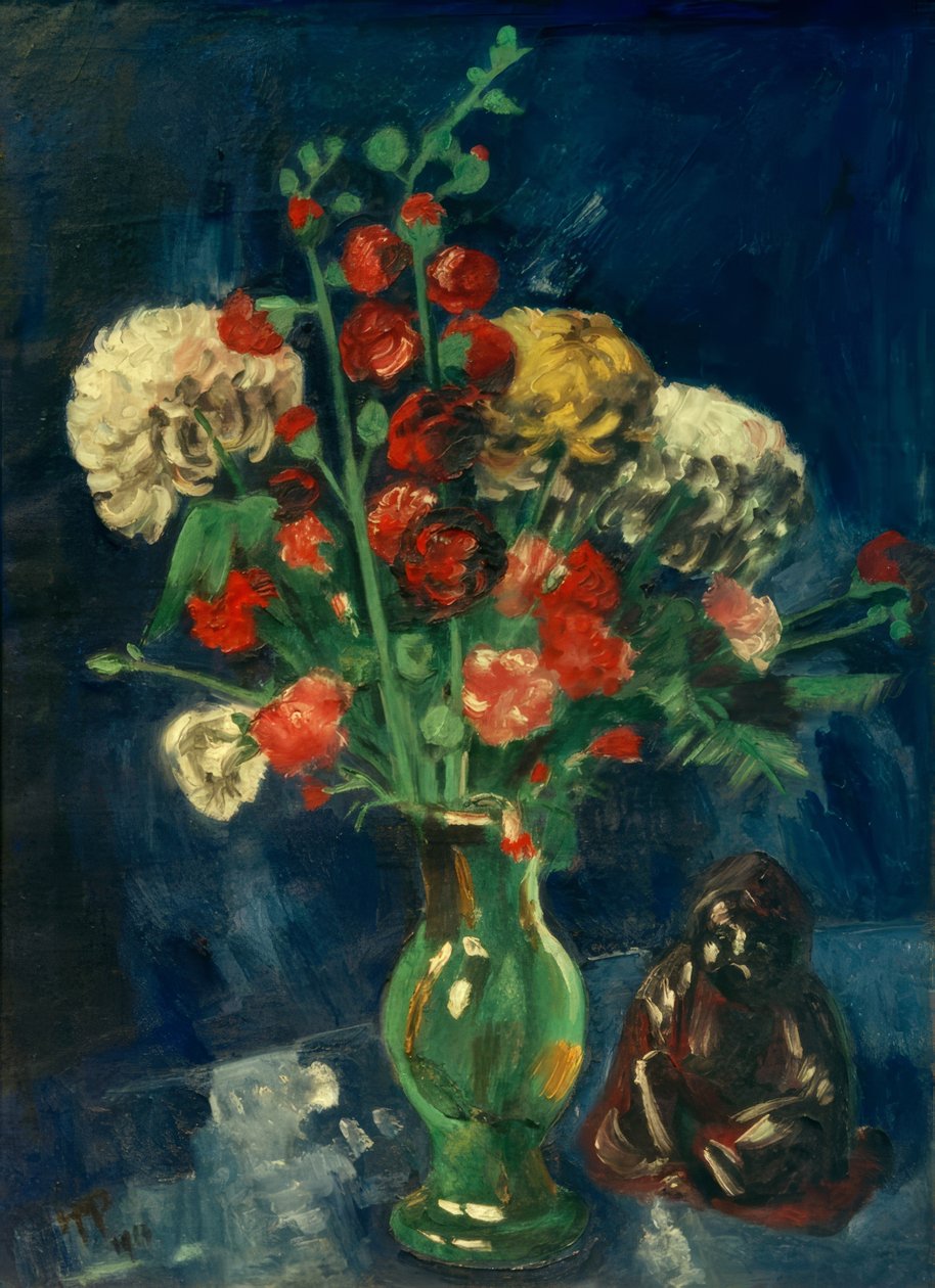 Stillleben mit chinesischem Buddha von Max Pechstein