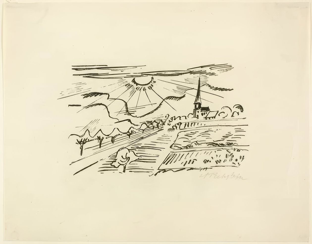 Thüringen, aus Reisebilder: Italien-Südsee von Max Pechstein