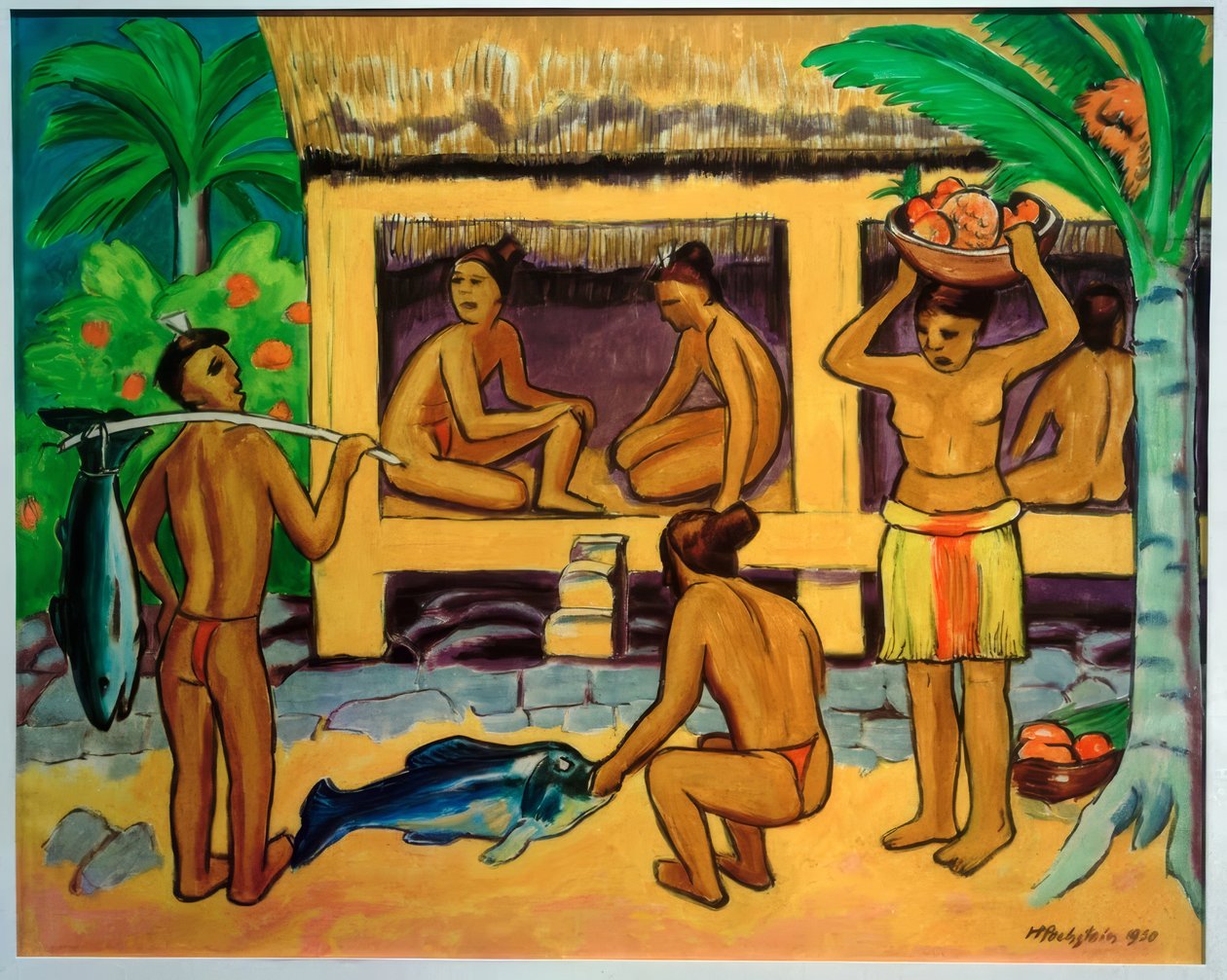 Vor dem Palauhaus von Max Pechstein