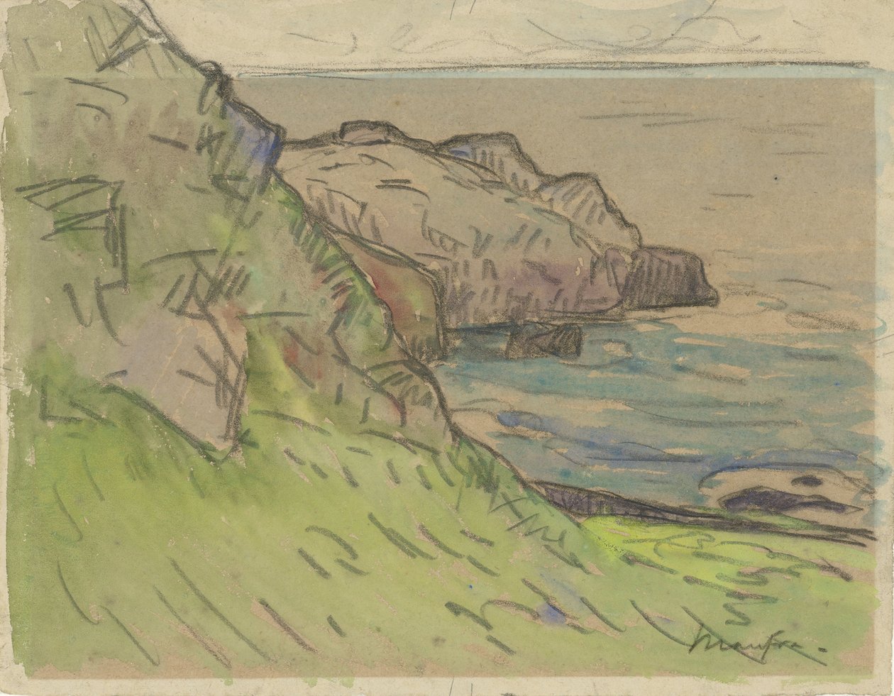 Bretonische Küstenlandschaft von Maxime Camille Louis Maufra