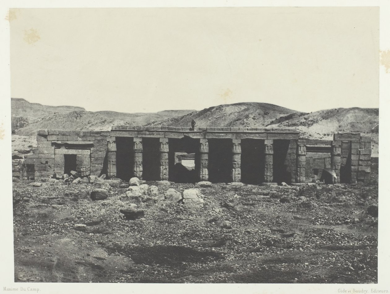 Gournah, Palais de Ménephta 1er, Theben, 1849-51, gedruckt 1852 von Maxime Du Camp
