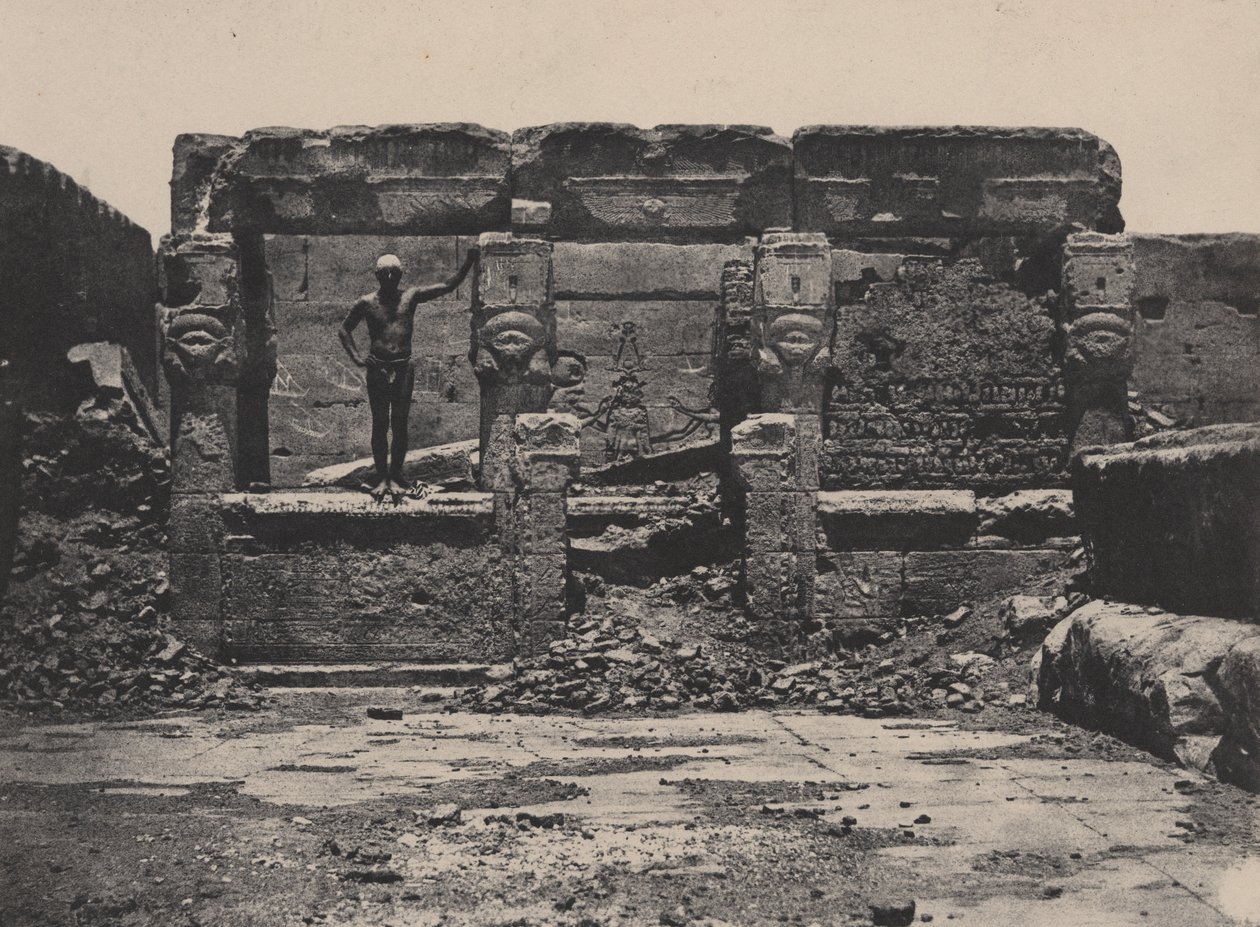 Großer Tempel von Dendera (Teutyres), Oberägypten von Maxime Du Camp