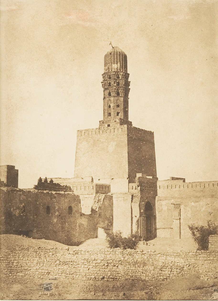 Minaret oriental de la Mosquée du Khalif Hakem, au Kaire, 27. Dezember 1849 von Maxime Du Camp