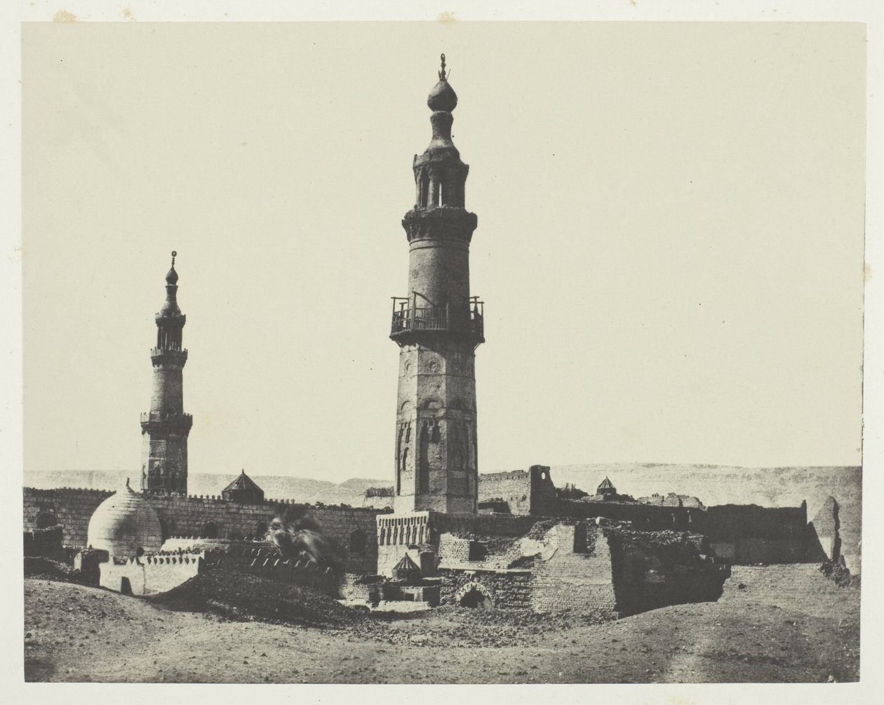 Moschee von Aly-Bey, Girgeh, Oberägypten, Tafel 15 aus dem Album "Ägypten, Nubien, Palästina und Syrien" (1852) von Maxime Du Camp